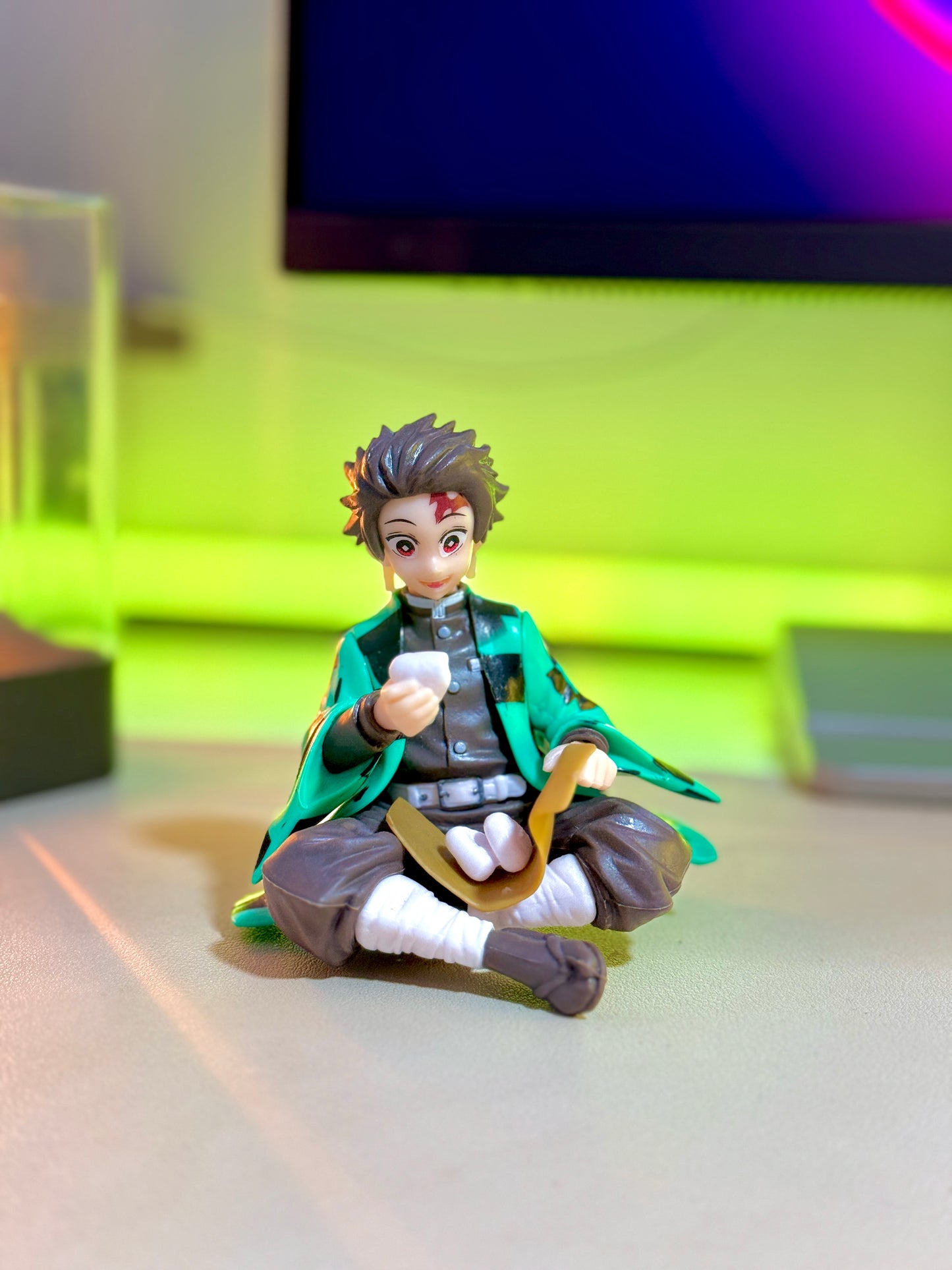 Tanjiro Kamado Sitting Action Figure - 11cm Demon Slayer Collectible