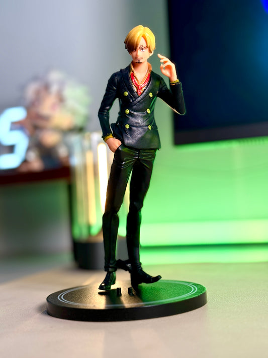 Sanji Standing Figure - 18cm One Piece Black Suit Collectible