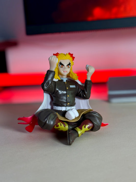 Kyojuro Rengoku Sitting Figure - 14cm Demon Slayer Flame Hashira Collectible