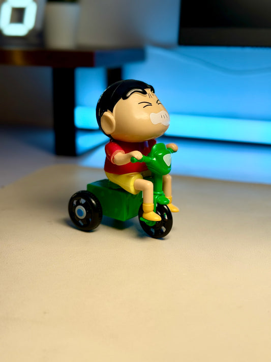 Crayon Shin-chan on Tricycle Figure - 8cm Cycling Action Toy