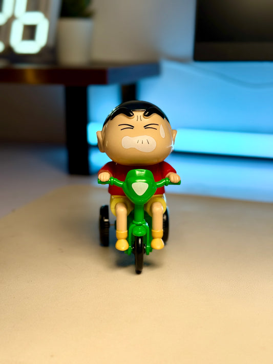 Crayon Shin-chan on Tricycle Figure - 8cm Cycling Action Toy