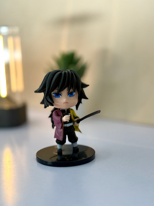 Demon Slayer Giyu Tomioka 10cm Chibi Figure - Kimetsu no Yaiba Collectible