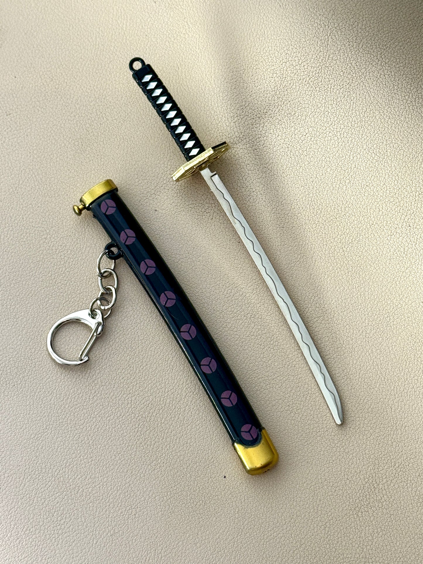 Mini Collectible - 15cm Black & Purple Anime Sword