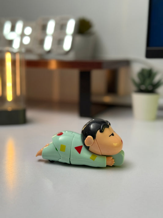Crayon Shin-chan Wind-Up Wiggling Figure - Adorable Moving Toy