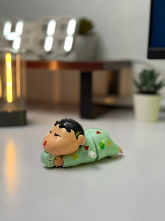 Crayon Shin-chan Wind-Up Wiggling Figure - Adorable Moving Toy