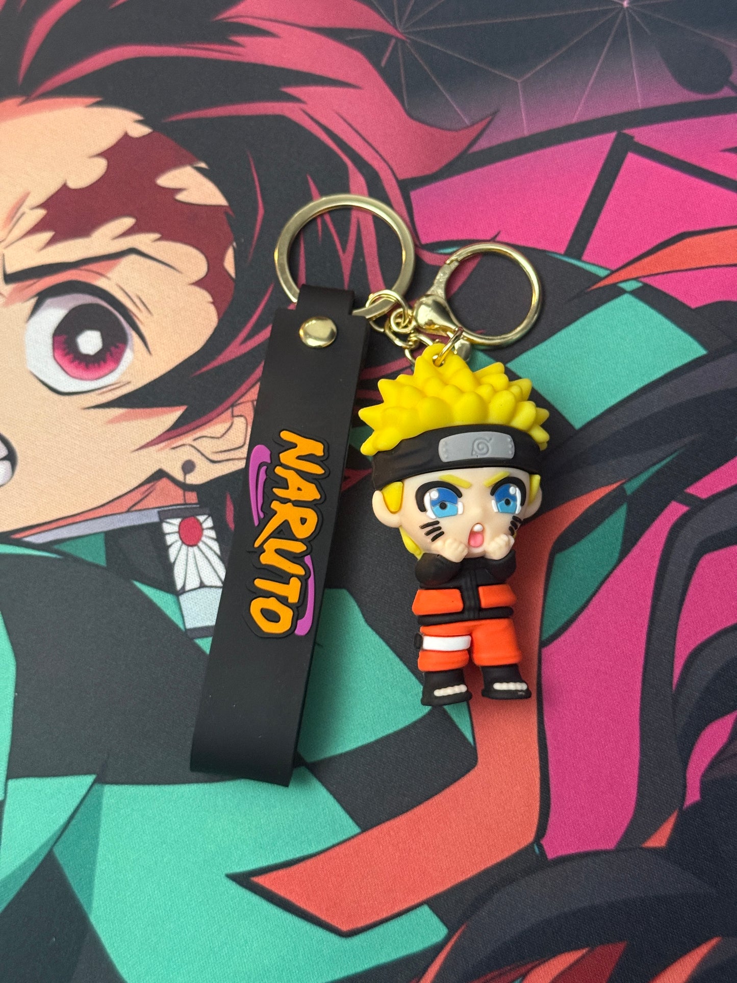 Naruto Uzumaki 3D Chibi Keychain - Anime Collectible Keyring