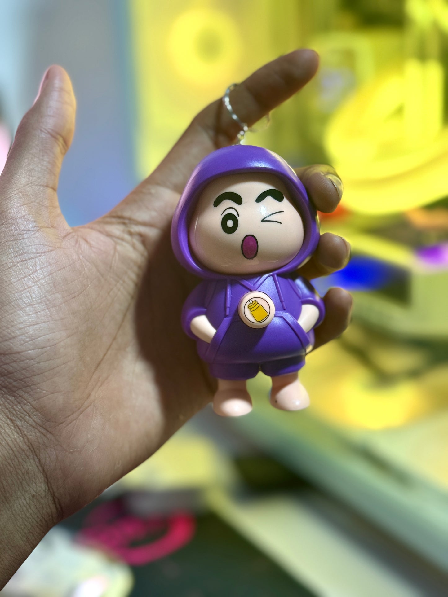 Crayon Shin-chan "Pi Tao" Face-Changing Keychain - 8cm with 3 Expressions