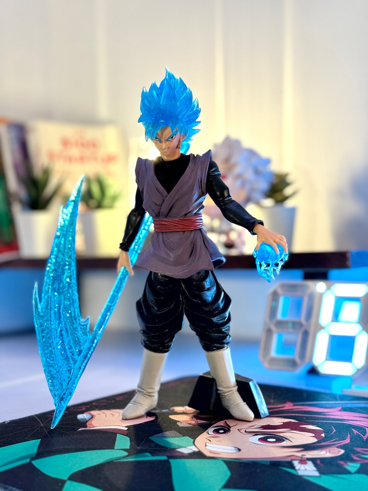Goku Black Super Saiyan Rosé Scythe Figure - Dragon Ball Super Collectible (24.5CM) with Box