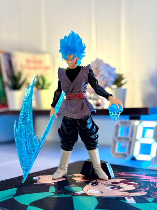 Goku Black Super Saiyan Rosé Scythe Figure - Dragon Ball Super Collectible (24.5CM) with Box