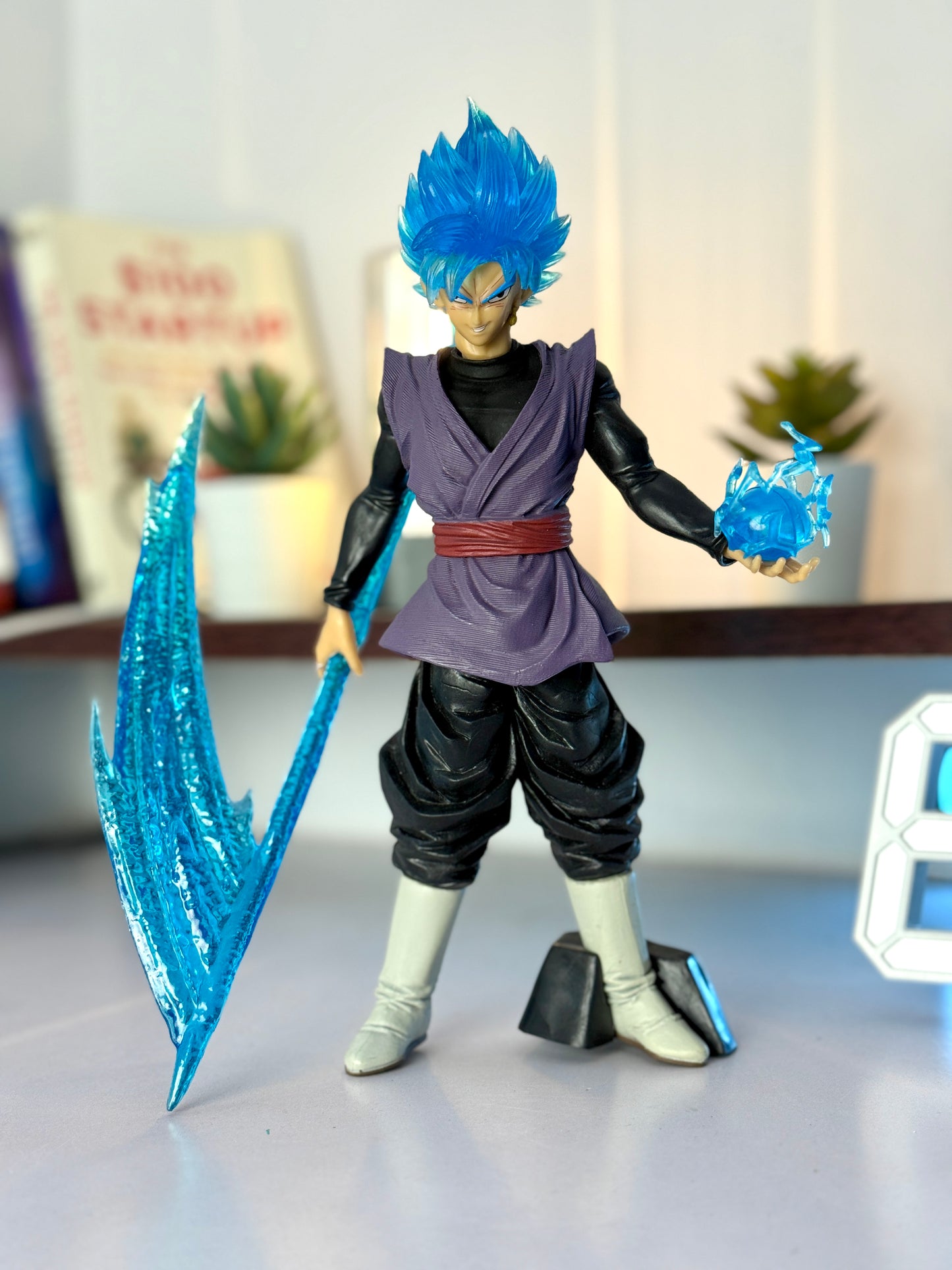 Goku Black Super Saiyan Rosé Scythe Figure - Dragon Ball Super Collectible (24.5CM) with Box