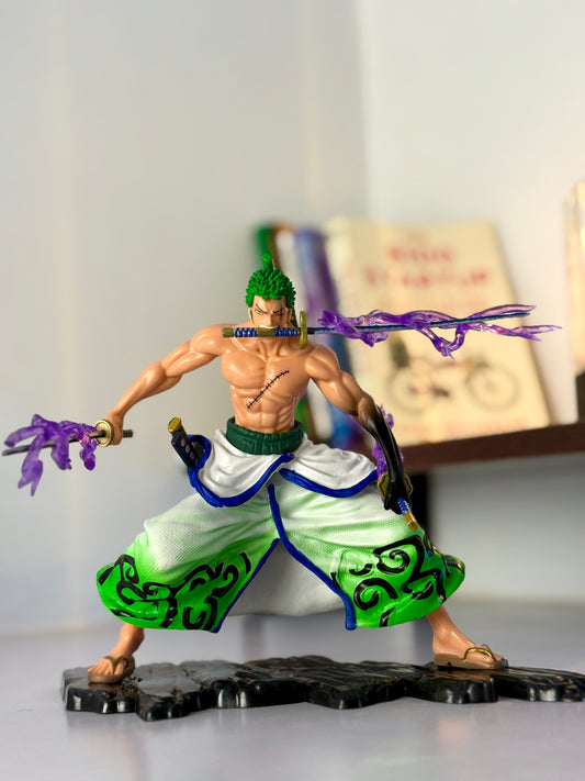 Roronoa Zoro Three-Sword Style Action Figure - One Piece Collectible (18CM)