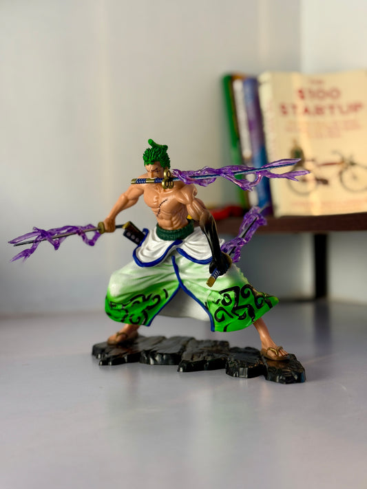 Roronoa Zoro Three-Sword Style Action Figure - One Piece Collectible (18CM)