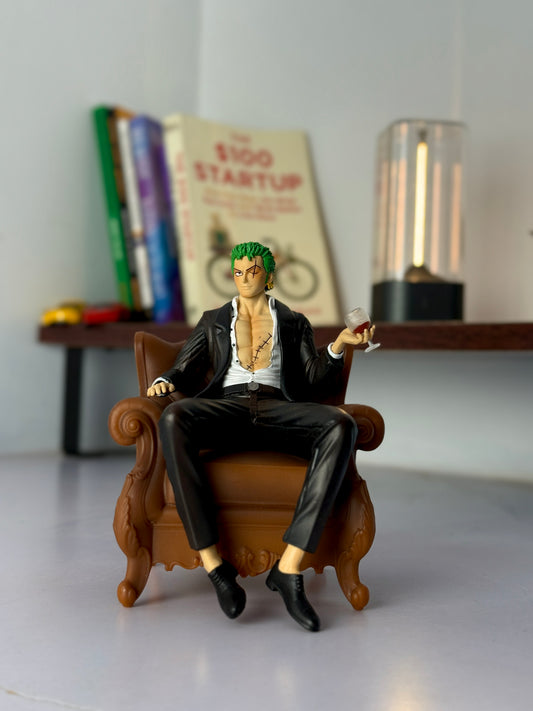 Roronoa Zoro Formal Attire Figure - One Piece Collectible Statue (14CM)