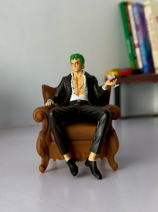 Roronoa Zoro Formal Attire Figure - One Piece Collectible Statue (14CM)