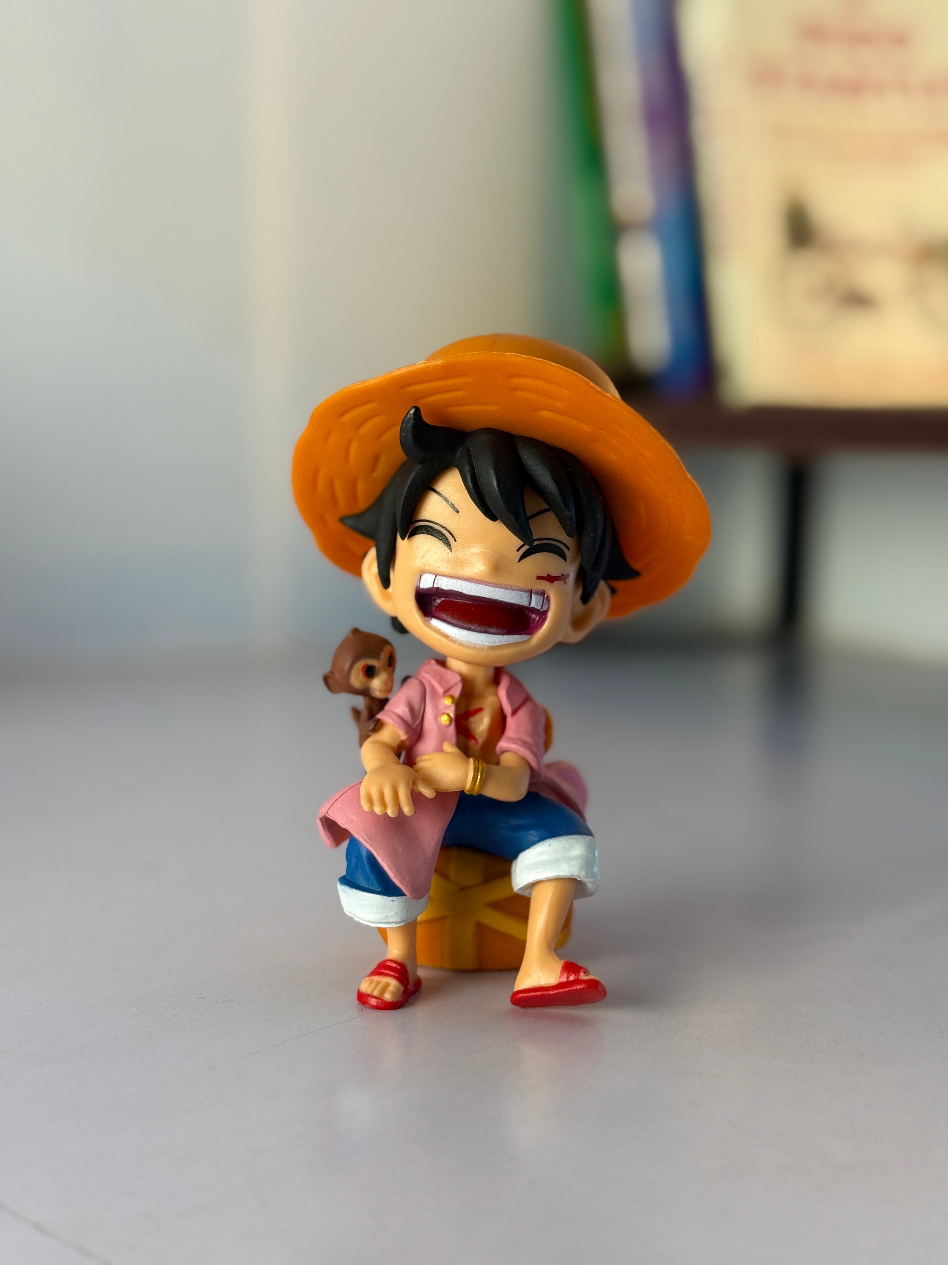 Chibi Monkey D. Luffy & Chopper Figure - One Piece Collectible (12CM)