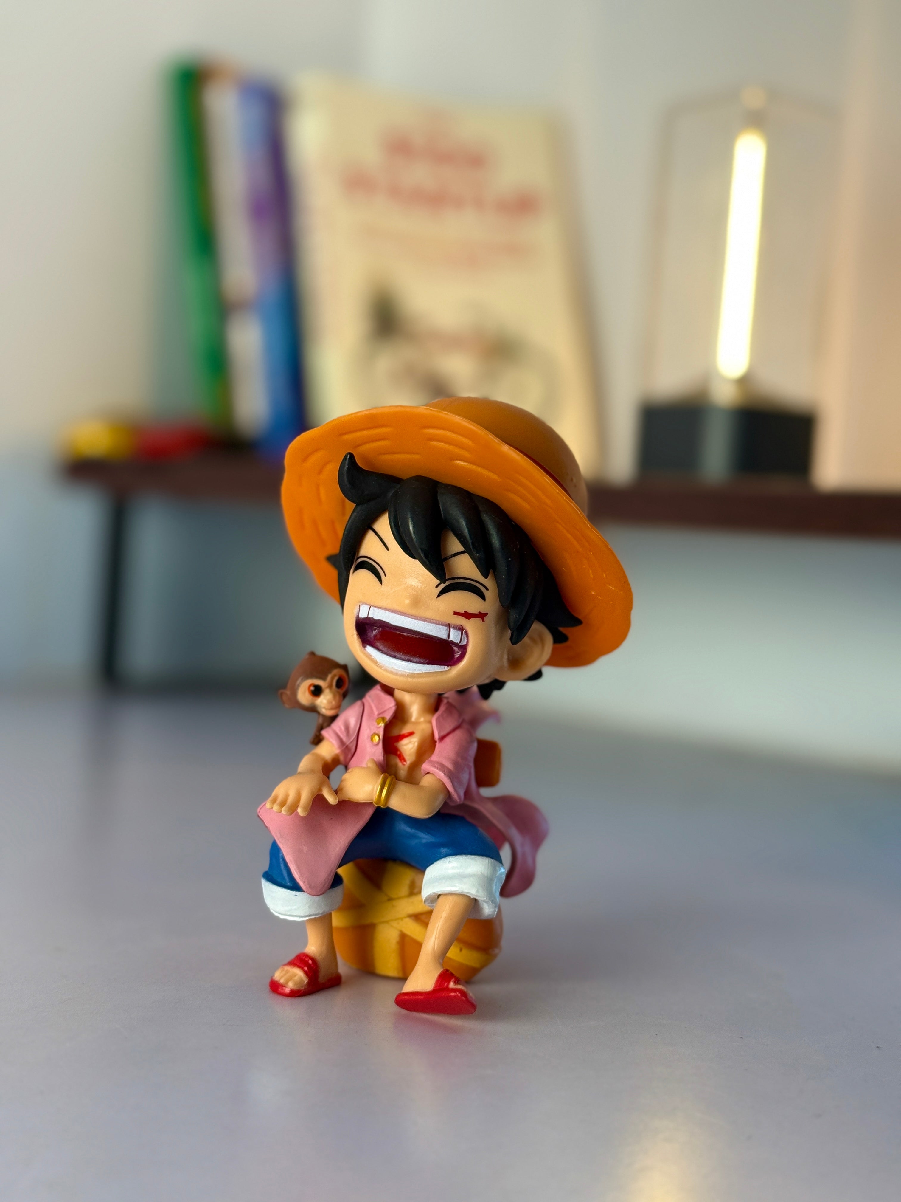 Chibi Monkey D. Luffy & Chopper Figure - One Piece Collectible (12CM)
