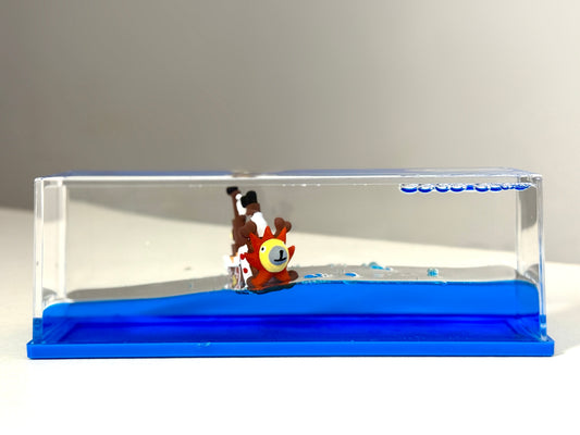 Calming Liquid Motion Wave Desk Toy - Relaxation Stress Reliever & Decor