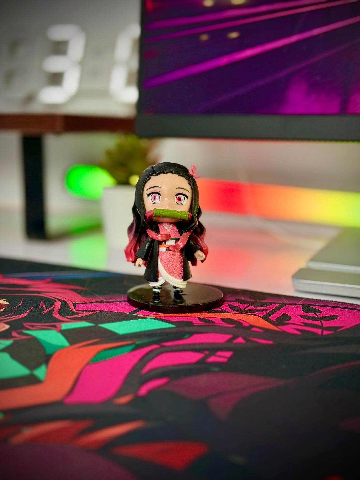Nezuko Kamado Chibi Standing Figure - Demon Slayer Collectible (10CM)